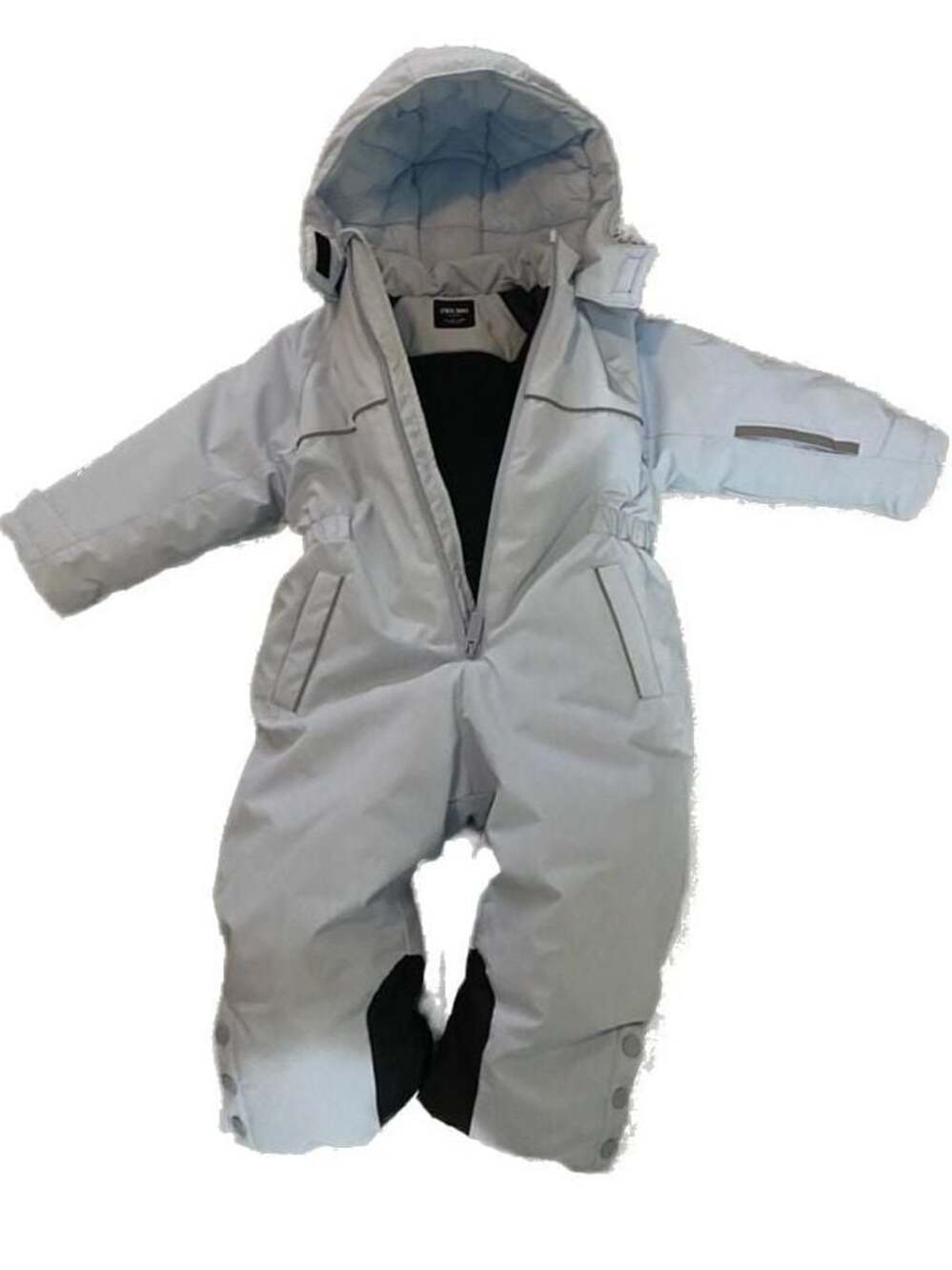 Zara Ski Collection Light Blue Baby Padded Snowsuit